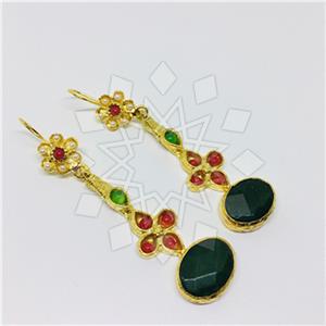 Fashion Handmade Artisan Brass  Statement Earring