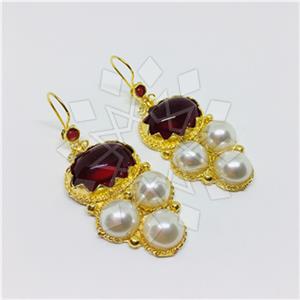 Fashion Handmade Artisan Brass  Statement Earring