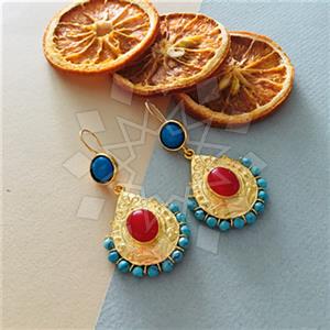 Fashion Handmade Artisan Brass  Statement Earring