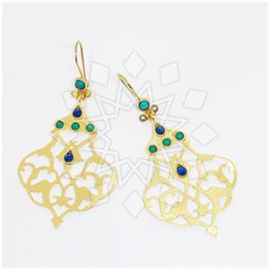 Fashion Handmade Artisan Brass  Statement Earring