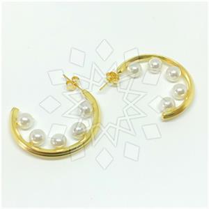 Fashion Handmade Artisan Brass  Statement Earring