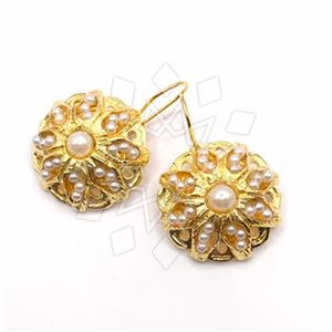 Fashion Handmade Artisan Brass  Statement Earring