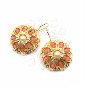 Fashion Handmade Artisan Brass  Statement Earring