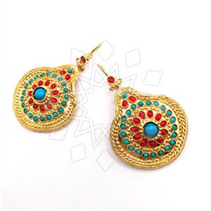 Fashion Handmade Artisan Brass  Statement Earring