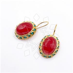 Fashion Handmade Artisan Brass  Statement Earring