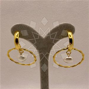 Fashion Handmade Artisan Brass  Statement Earring