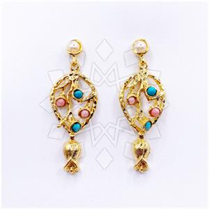 Fashion Handmade Artisan Brass  Statement Earring