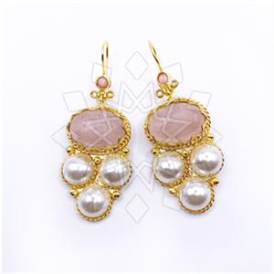 Fashion Handmade Artisan Brass  Statement Earring