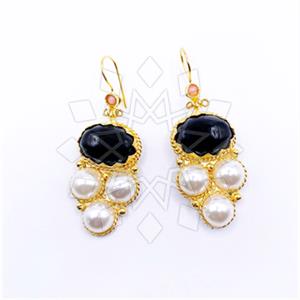 Fashion Handmade Artisan Brass  Statement Earring