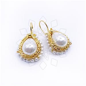 Fashion Handmade Artisan Brass  Statement Earring