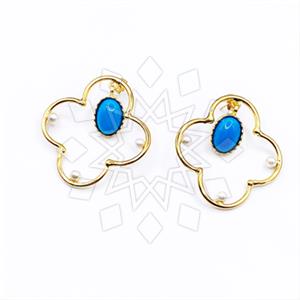 Fashion Handmade Artisan Brass  Statement Earring