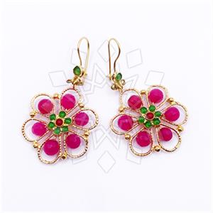 Fashion Handmade Artisan Brass  Statement Earring