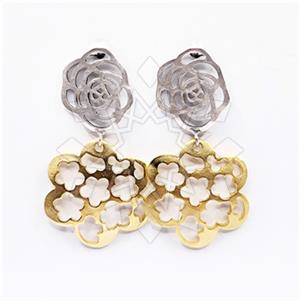 Fashion Handmade Artisan Brass Statement Earrings