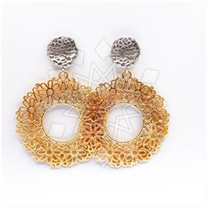 Fashion Handmade Artisan Brass Statement Earrings