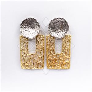 Fashion Handmade Artisan Brass Statement Earrings