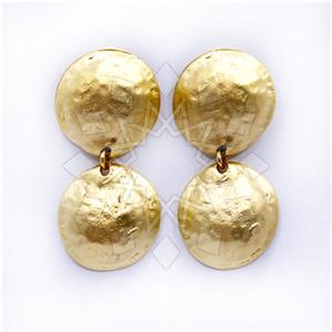 Fashion Handmade Artisan Brass Statement Earrings