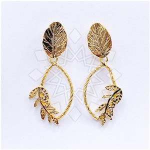 Fashion Handmade Artisan Brass Statement Earrings