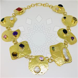 Fashion Handmade Artisan Brass  Statement Necklace