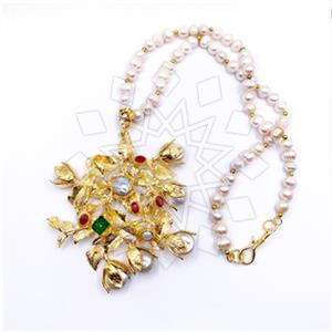 Fashion Handmade Artisan Brass  Statement Necklace