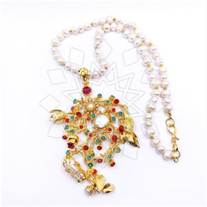 Fashion Handmade Artisan Brass  Statement Necklace