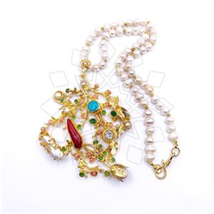 Fashion Handmade Artisan Brass  Statement Necklace