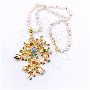 Fashion Handmade Artisan Brass  Statement Necklace