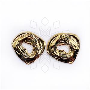 Fashion Handmade Artisan Brass  Stud Earrings