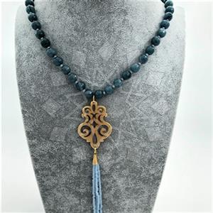 Fashion Handmade Artisan Brass  Tassel Necklace