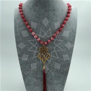 Fashion Handmade Artisan Brass  Tassel Necklace