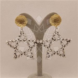 Fashion Handmade Artisan Brass Statement Earrings