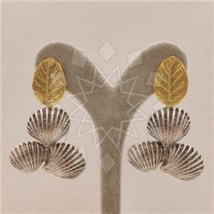 Fashion Handmade Artisan Brass Statement Earrings