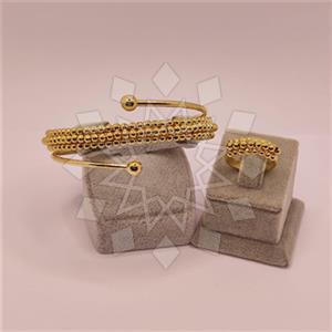 Fashion Handmade Artisan Silver  Ring Bracelet Sets