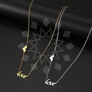Fashion Heart and Love Adjustable Necklace Package
