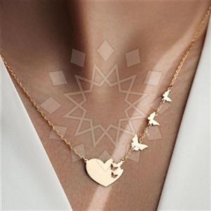 Fashion Heart and Love Beaded Necklace