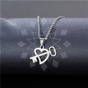 Fashion Heart and Love Keys Classic Pendant