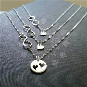 Fashion Heart and Love Multi Strand Necklace