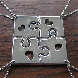 Fashion Heart and Love Pendant Necklace Package