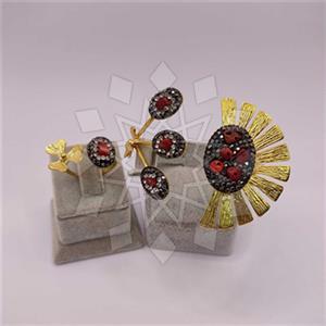 Fashion Flower Ring Bracelet Sets