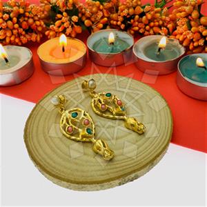 Fashion Handmade Artisan Brass  Statement Earring