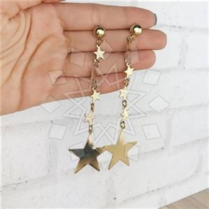 Fashion Large Bold Moon and Stars Unique Earrings