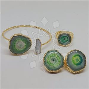 Fashion Large Bold Ring Earring Bracelet Sets