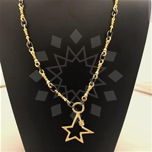 Fashion Moon and Stars Metal and Chain Necklace