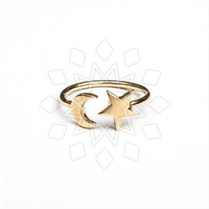 Fashion Moon and Stars Minimal Dainty Rings