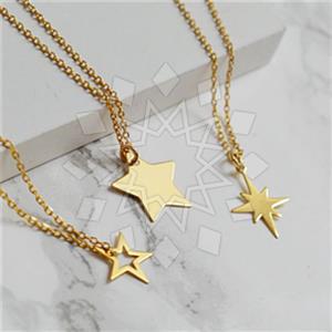 Fashion Moon and Stars Pendant Necklace Package