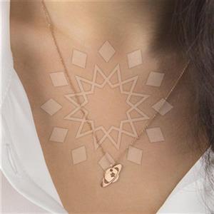 Fashion Moon and Stars Pendant Necklace