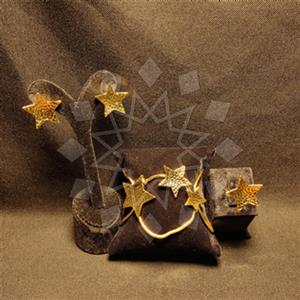 Fashion Moon and Stars Ring Earring Bracelet Sets