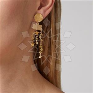 Fashion Moon and Stars Stud Earrings