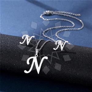 Fashion Personalized Letter Earrings Pendant Sets