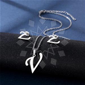 Fashion Personalized Letter Earrings Pendant Sets
