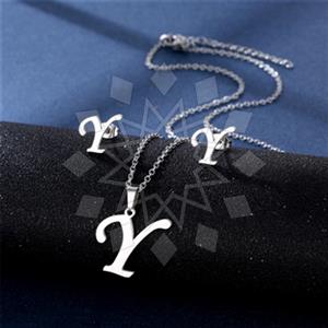 Fashion Personalized Letter Earrings Pendant Sets
